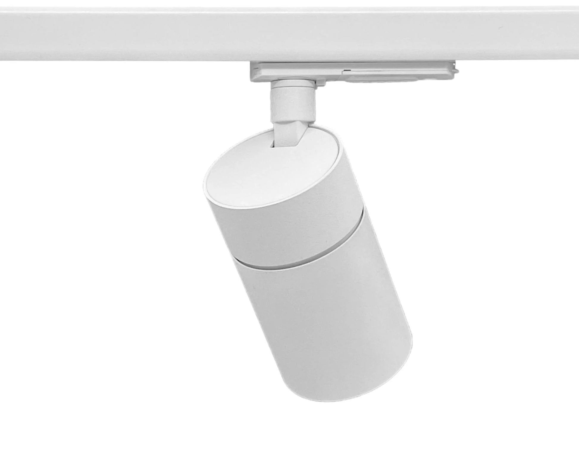 Railverlichting set met compacte gu10 railspots in het wit