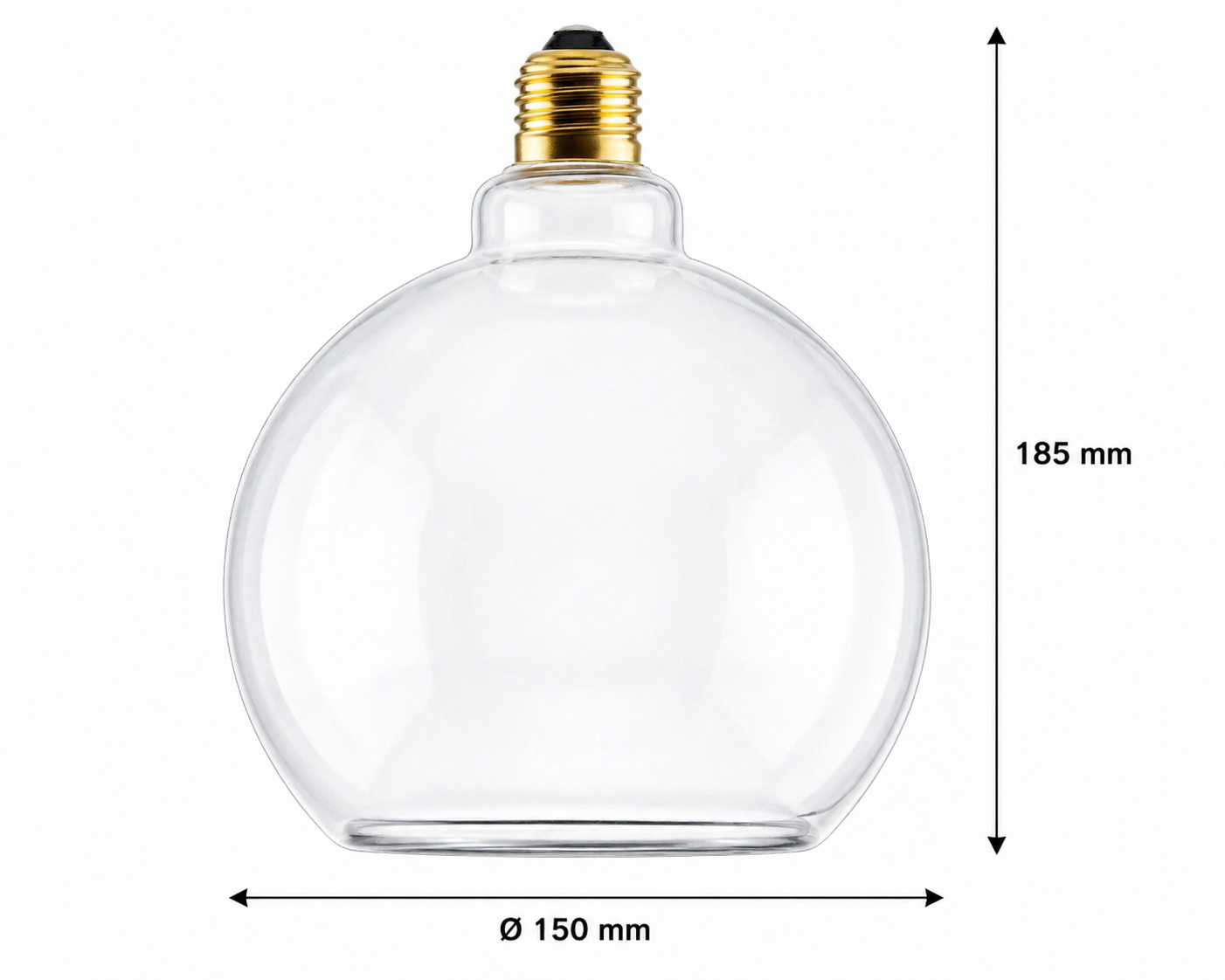 E27 FLOATING LED GLOBE CLEAR