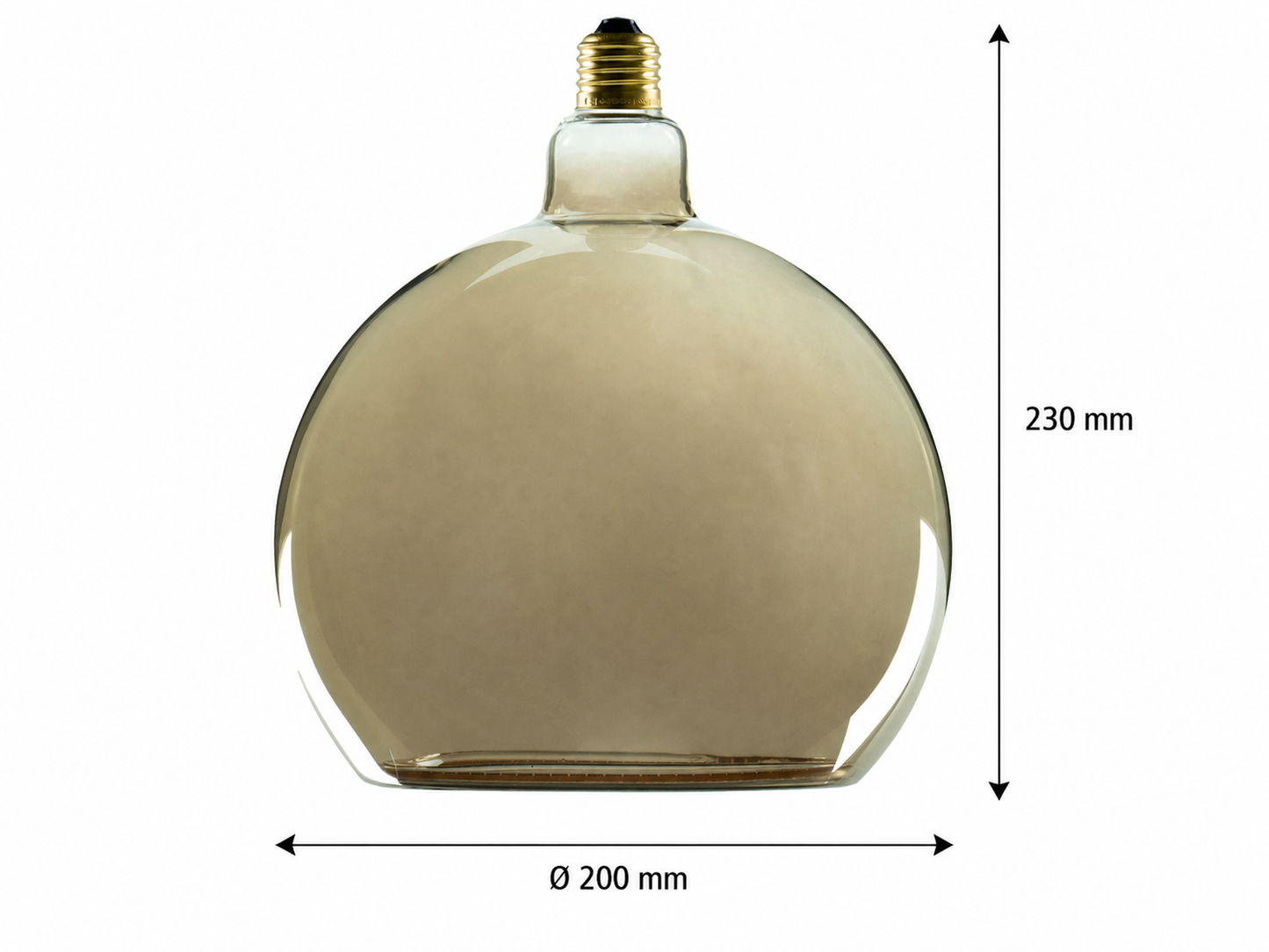 E27 FLOATING LED GLOBE SMOKE