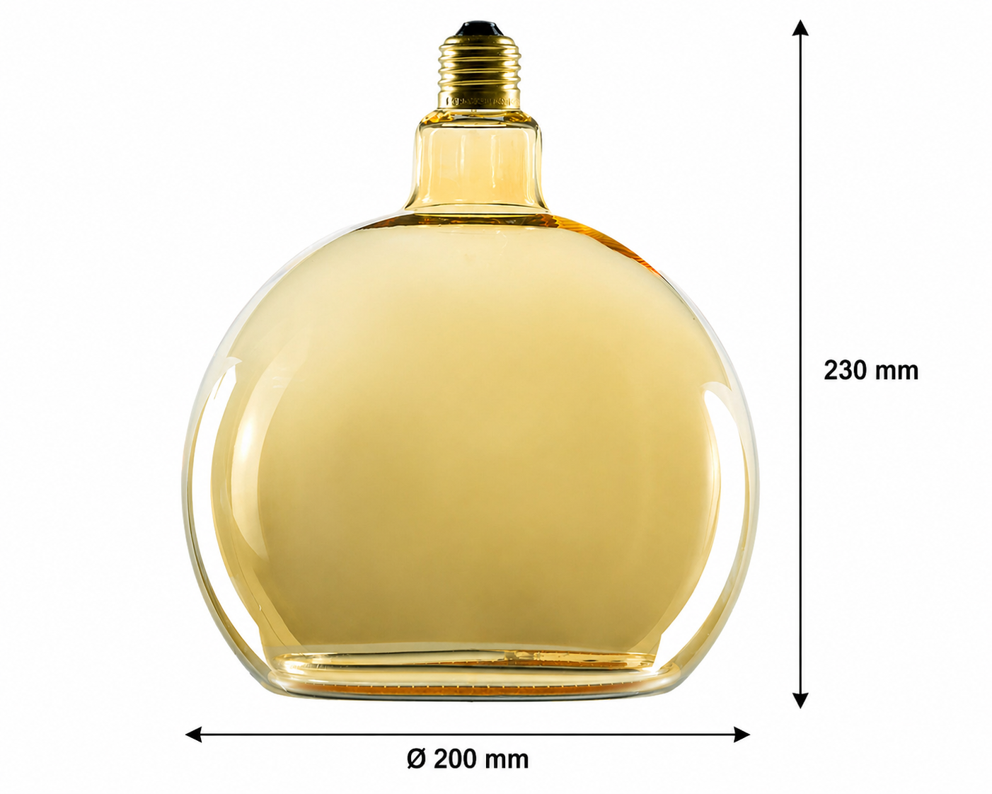 E27 FLOATING LED GLOBE GOLD