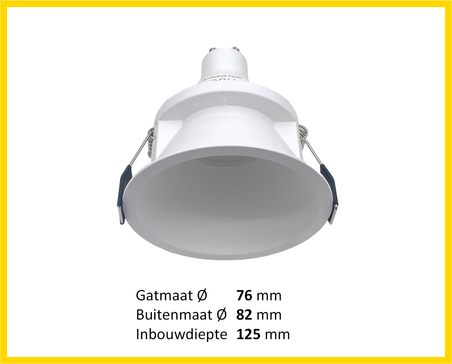 Inbouwspot - FOKUS GU10 wit