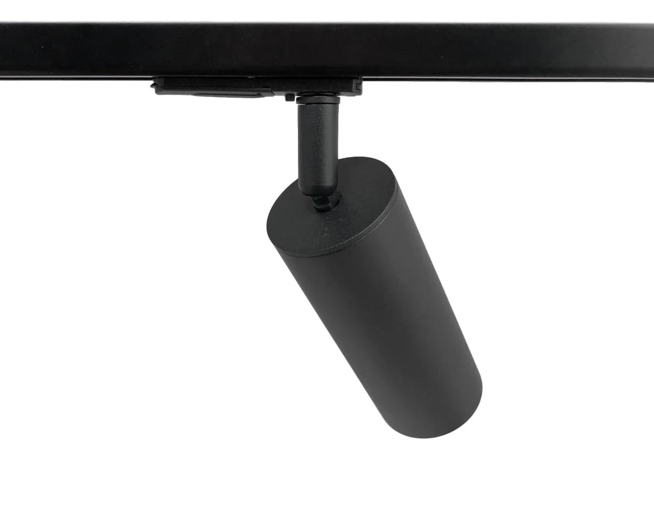 1-fase railverlichting met zwarte gu10 spots