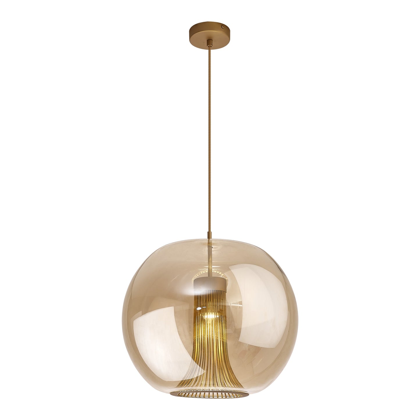 Bronzen hanglamp met een GU10 fitting