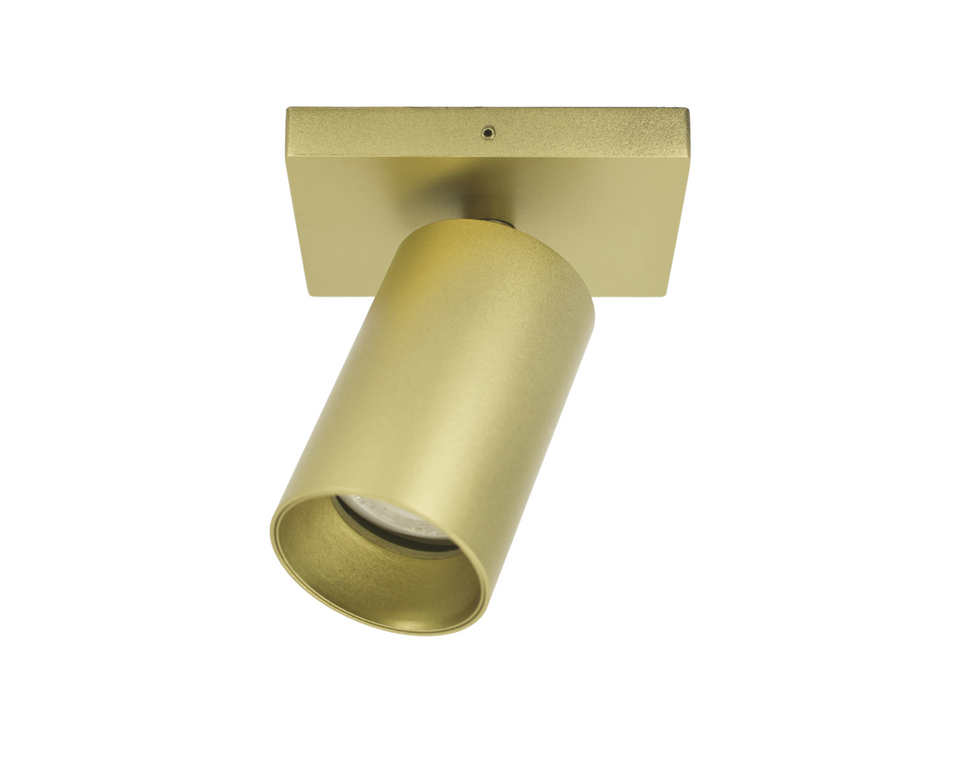 goudkleurige plafondspots met GU10 fitting