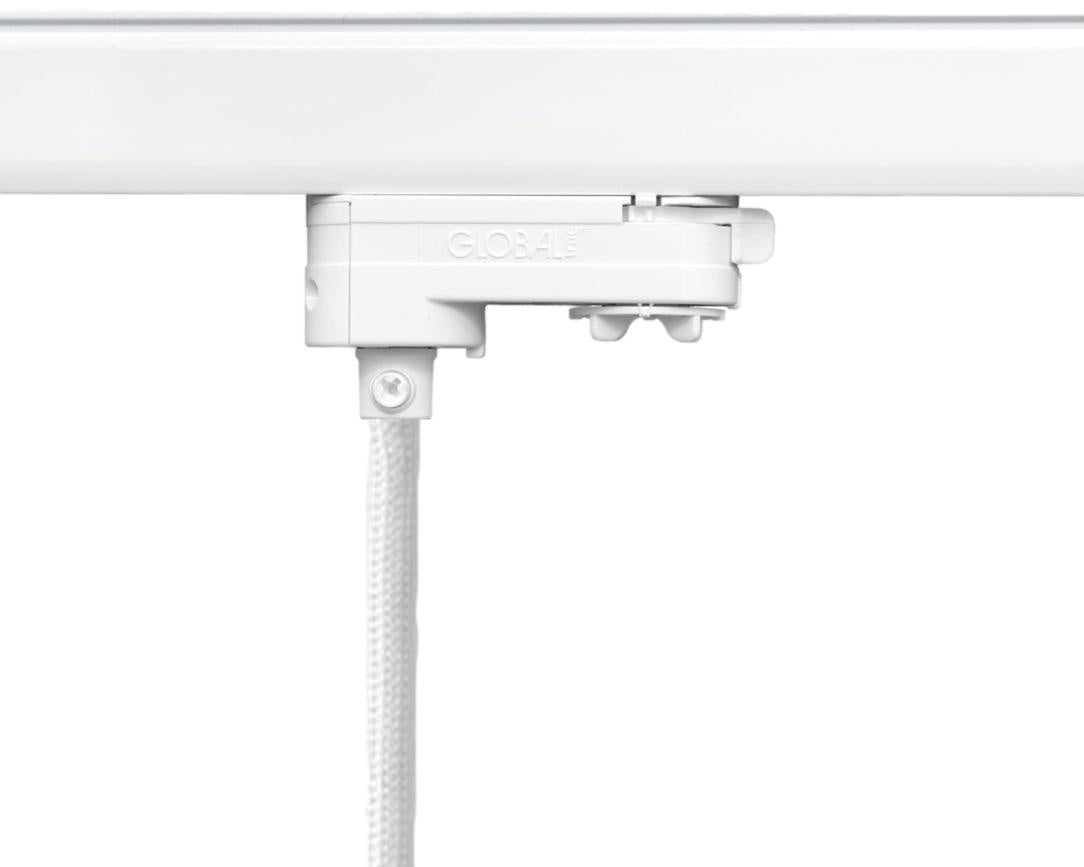 Connector om een eigen hanglamp aan 3-fase railverlichting te hangen