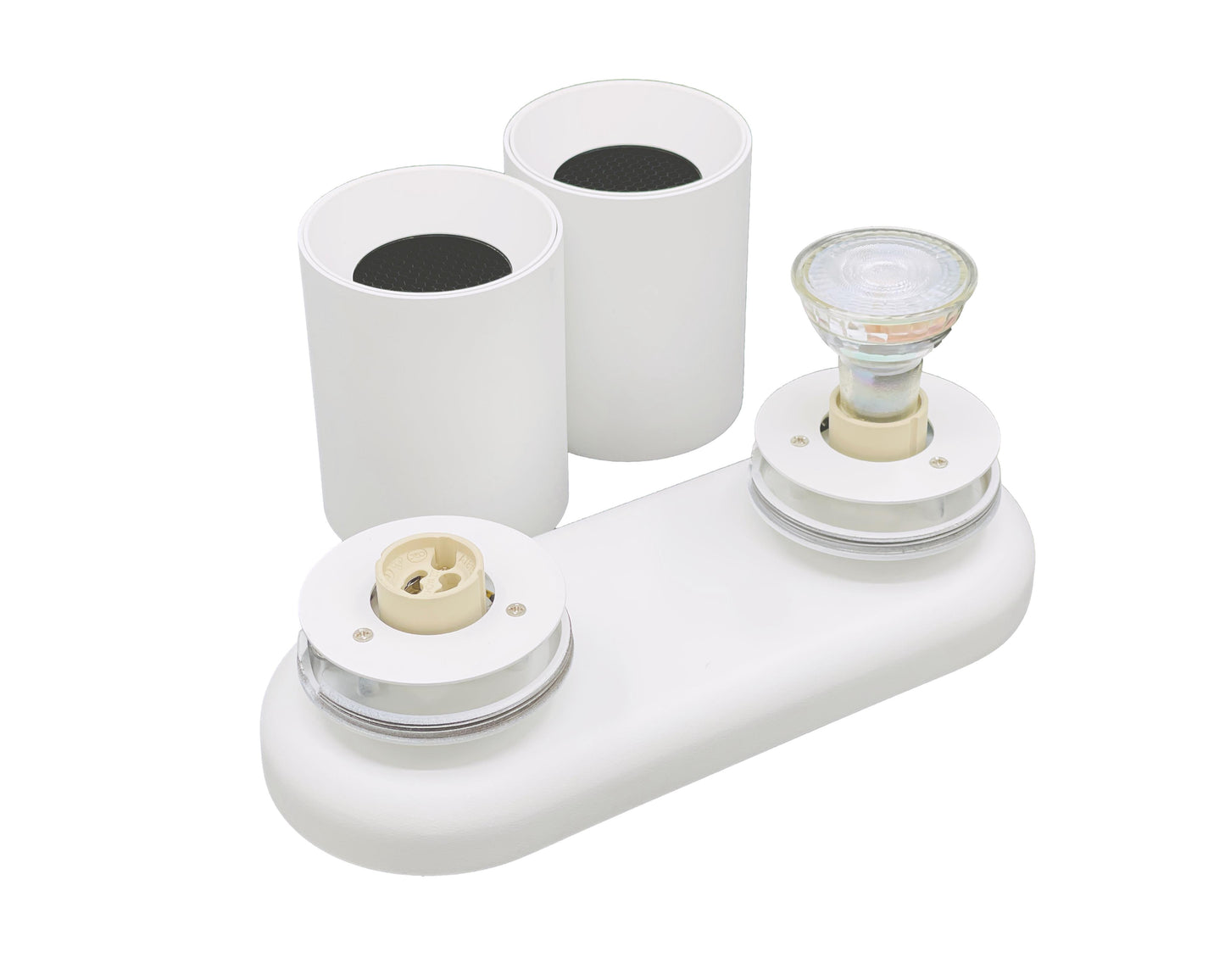 Opbouwspot COLLOS DUO GU10 wit