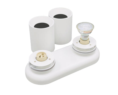 Opbouwspot COLLOS DUO GU10 wit