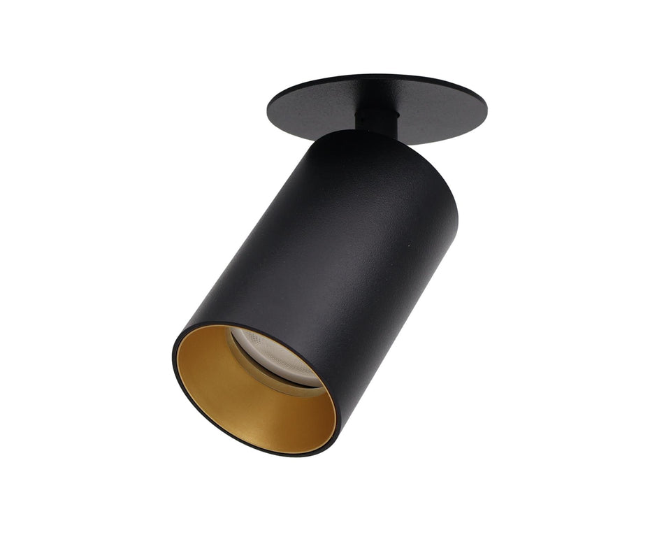 Inbouwspot - HELIOS GU10 zwart