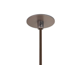 bronzen inbouwrozet voor hanglamp verlaagd plafond