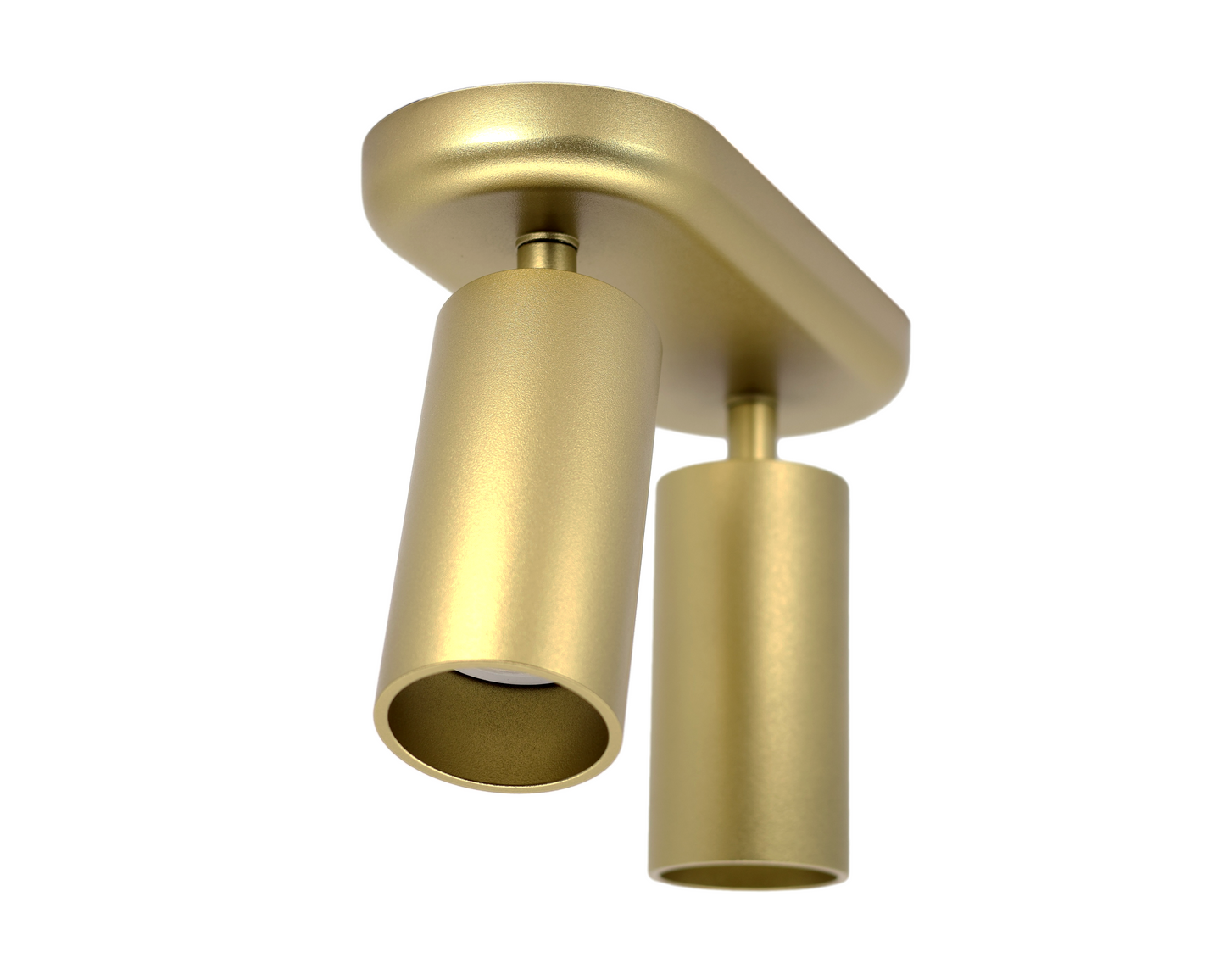 Opbouwspot Messing - LUXON GU10 - Dubbel