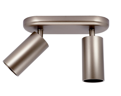 Opbouwspot Champagne - LUXON GU10 - Dubbel