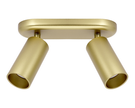 Opbouwspot Messing - LUXON GU10 - Dubbel