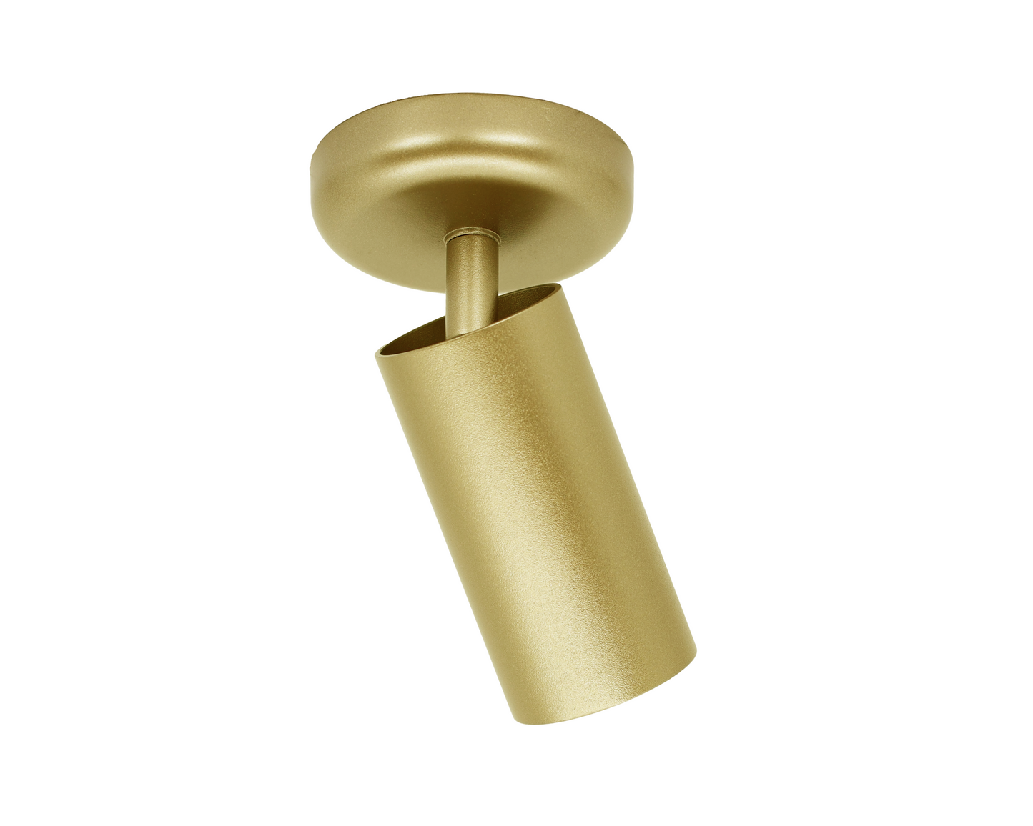 Opbouwspot in een messingkleurige uitvoering met GU10 fitting