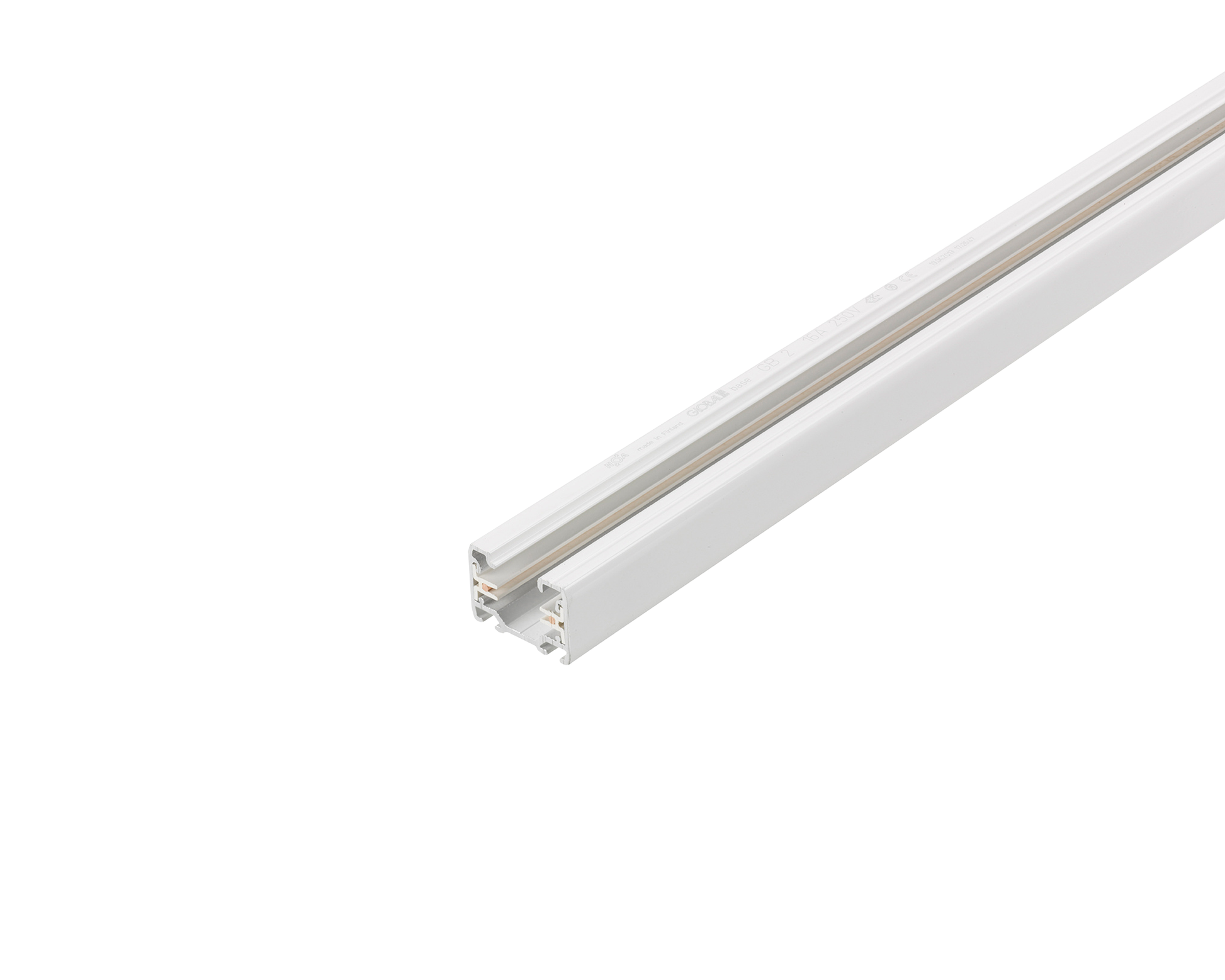 1-fase rail wit 3 meter Nordic Aluminium Global Trac