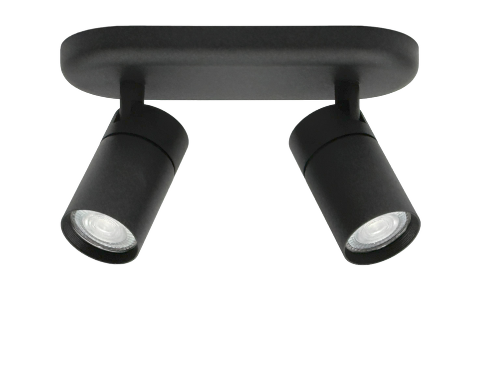 opbouwspot COMPACT DUO | GU10 | zwart