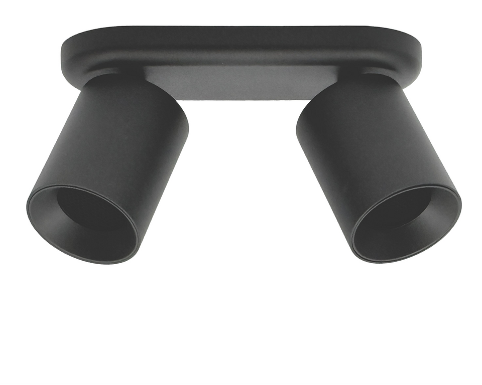 COLLOS DUO zwart - dubbele opbouwspot GU10