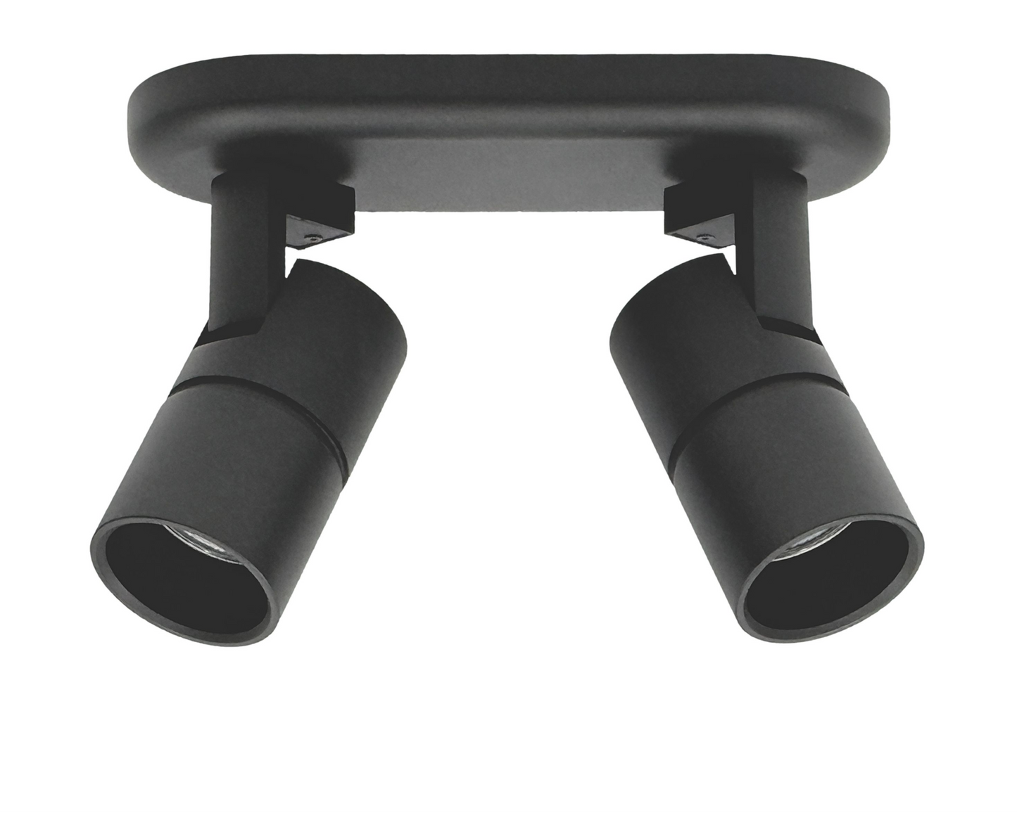 TUBY DUO zwart - dubbele opbouwspot GU10