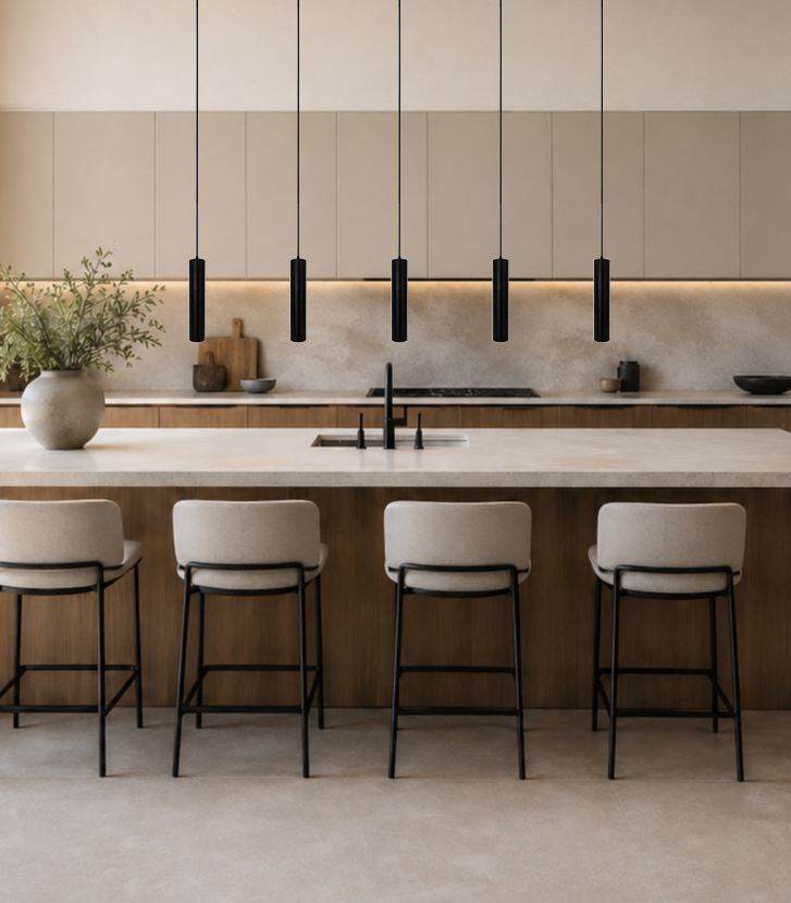HANGLAMP PENDEL ZWART 3F