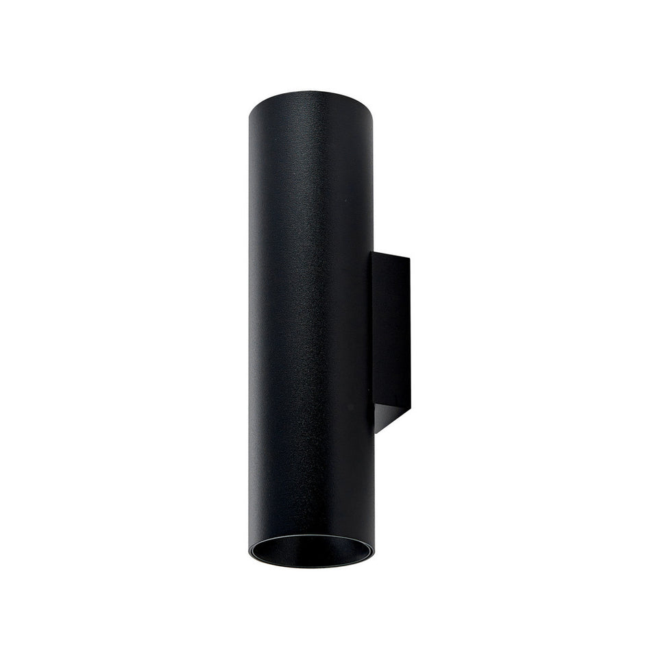wandlamp zwart dubbele gu10 fitting