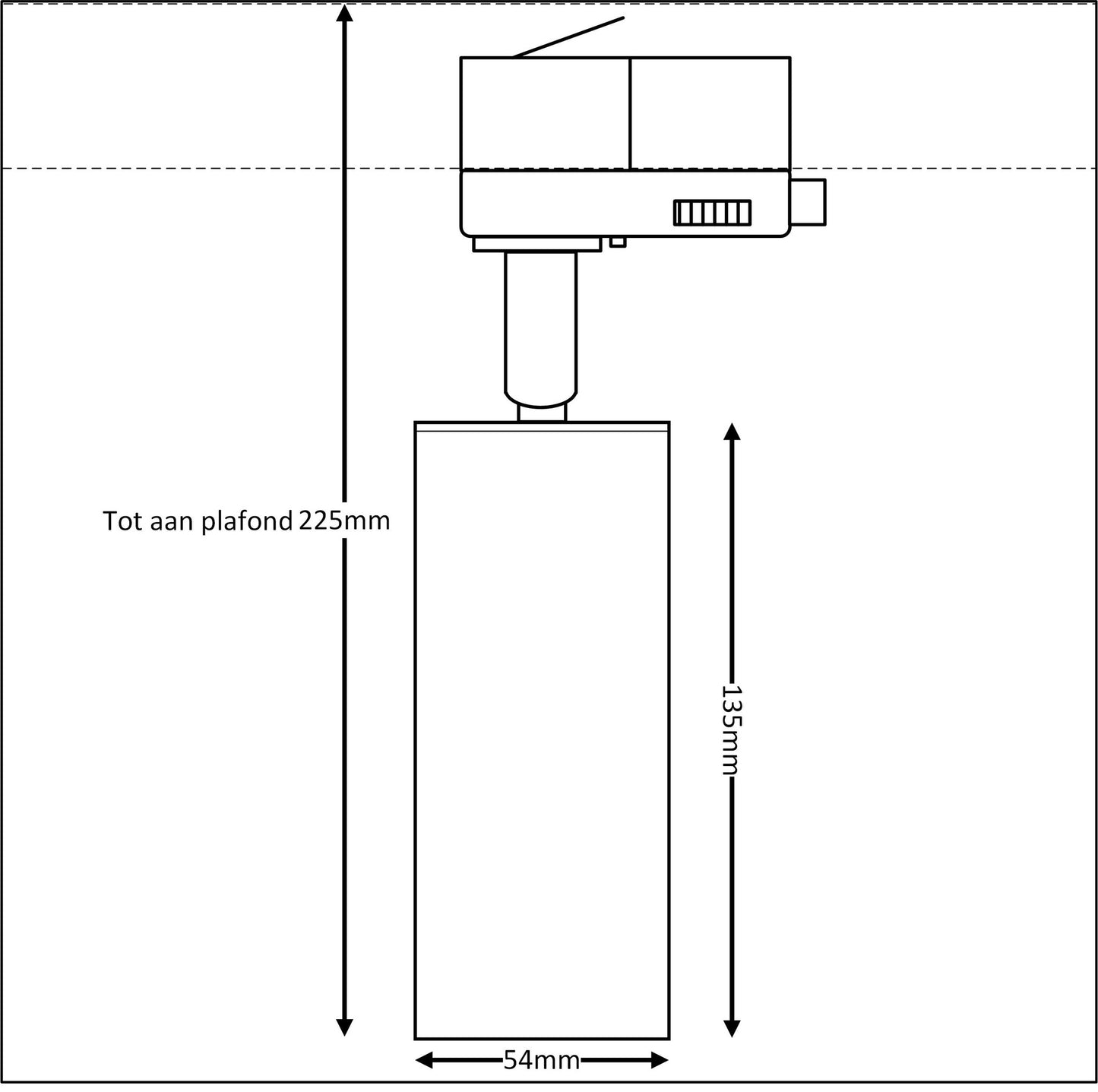 MODERN XL GU10 zwart 3F