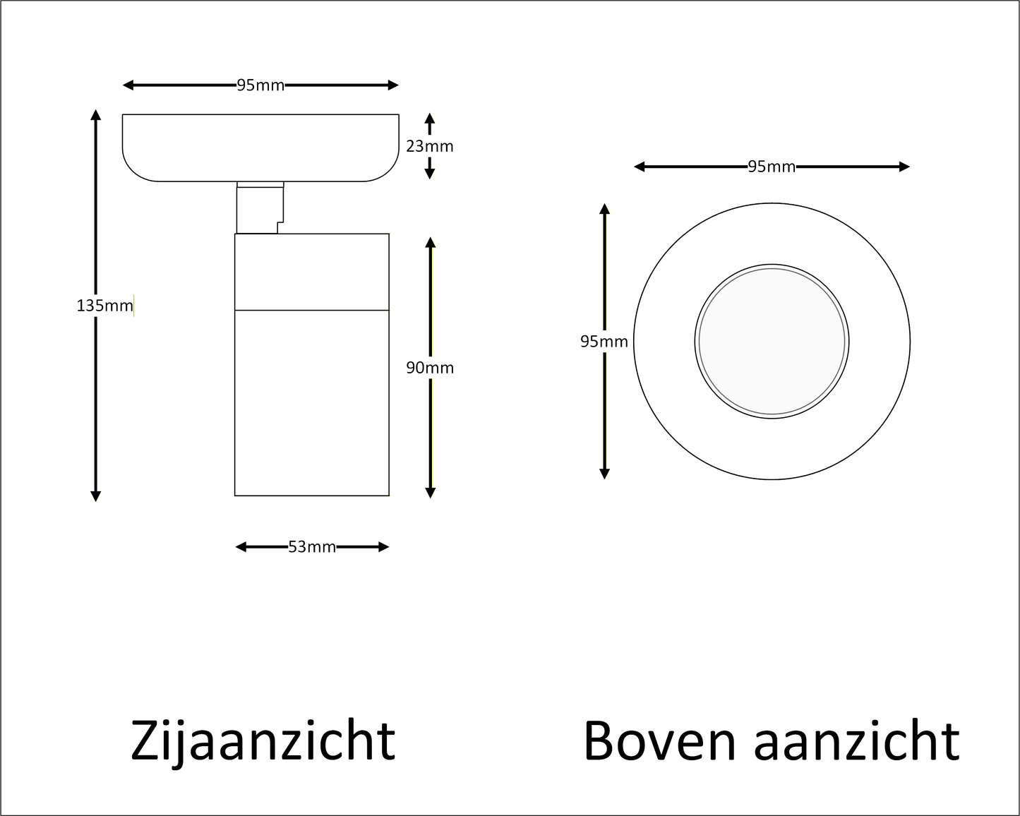 opbouwspot COMPACT SOLO | GU10 | wit