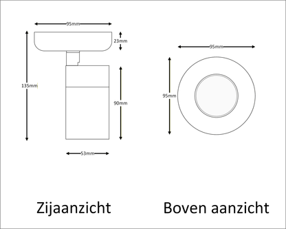opbouwspot COMPACT SOLO | GU10 | wit