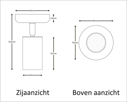 opbouwspot MODERN SOLO | GU10 | wit