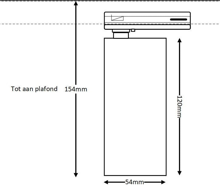 bronzen railspot voor railverlichting GLOBAL Trac