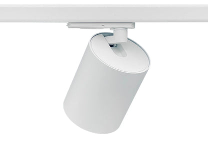 Productdetail van witte complete railverlichting set met COLLOS GU10 spots
