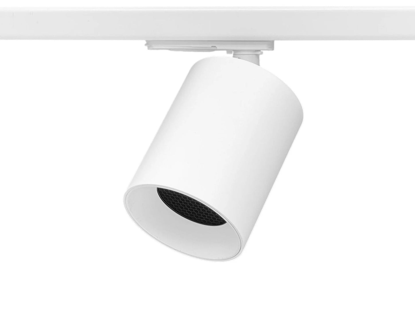 Witte 1 fase railverlichting complete set met COLLOS GU10 spots