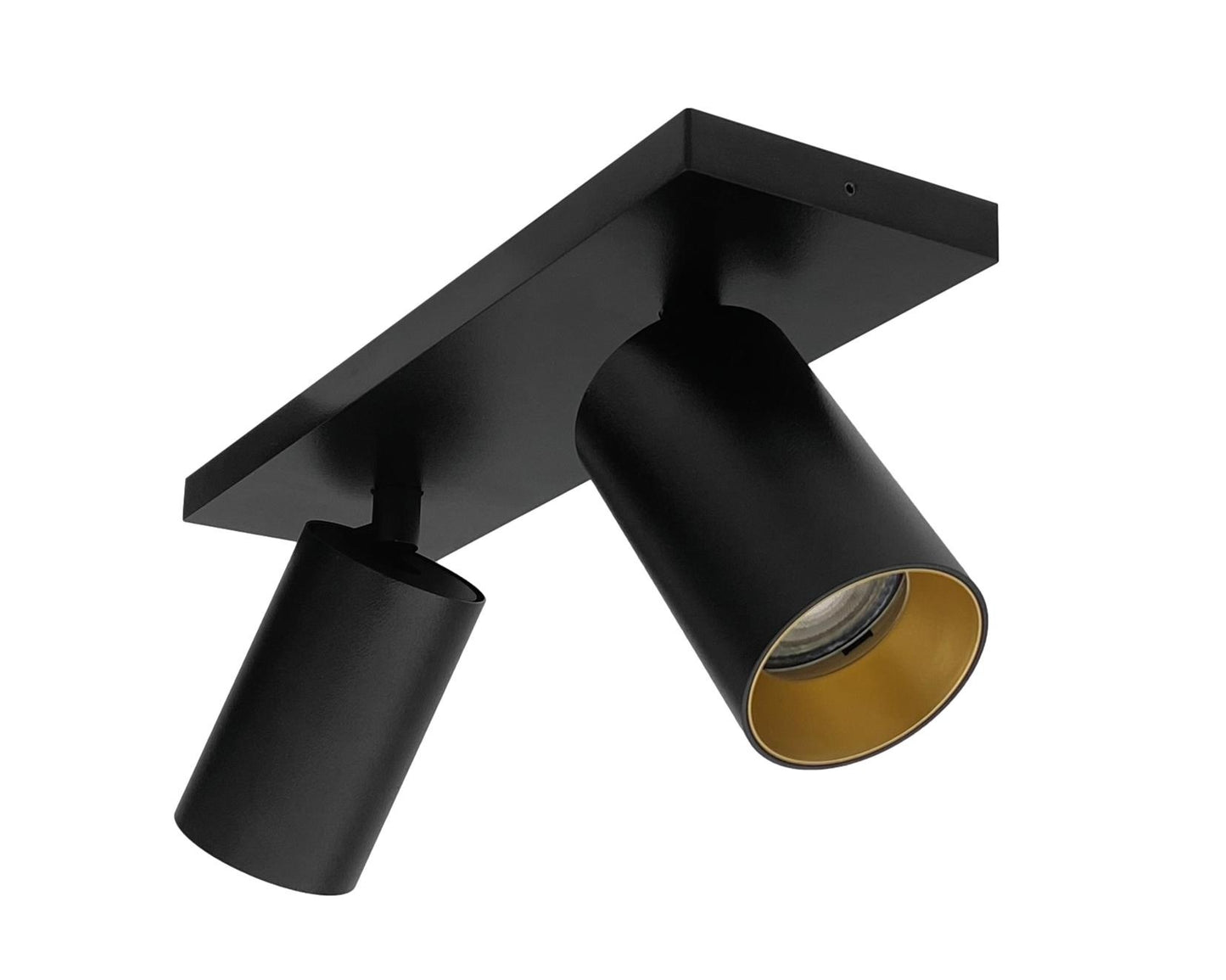 Opbouwspot HELIOS dubbel GU10 - zwart