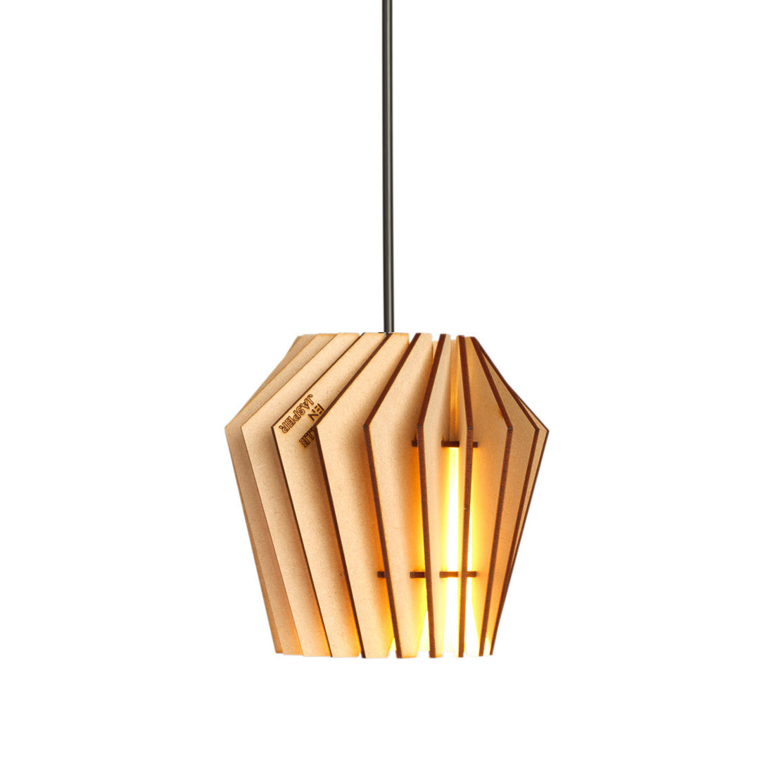 E14 mini-spot hanglamp van Van Tjalle en Jasper gemonteerd op zwart railsysteem