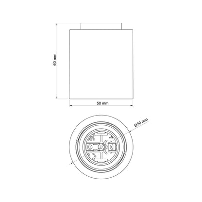 E27 Fitting wand/plafond wit