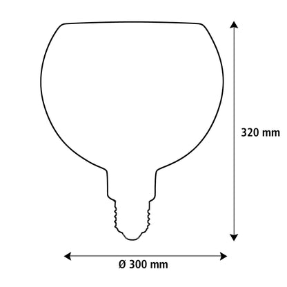 E27 Floating LED Globe G300 Gold