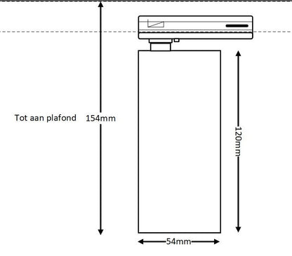 goudkleurige railverlichting met hoogwaardige gu10 spots