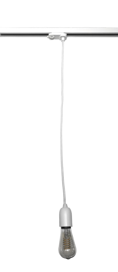 Hanglamp E27 Fitting 3Fase wit