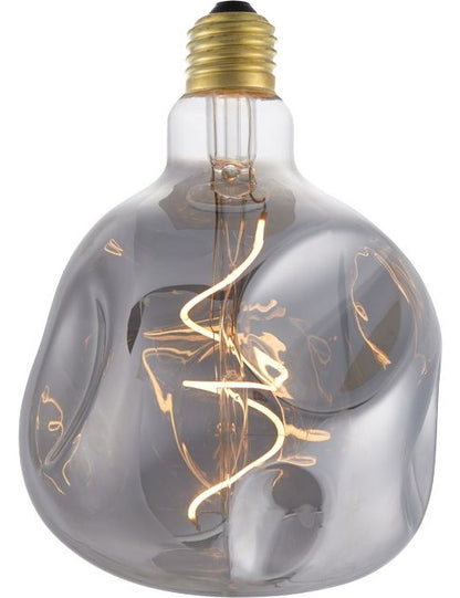 design hanglamp met rookglas voor in de rail