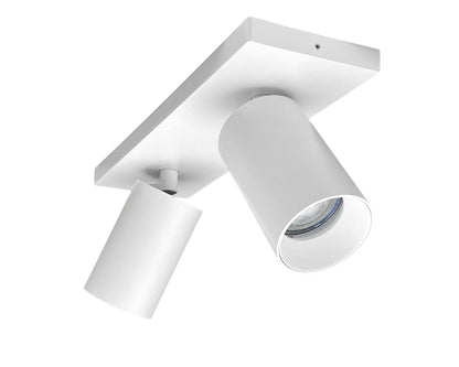 Opbouwspot HELIOS dubbel GU10 - wit