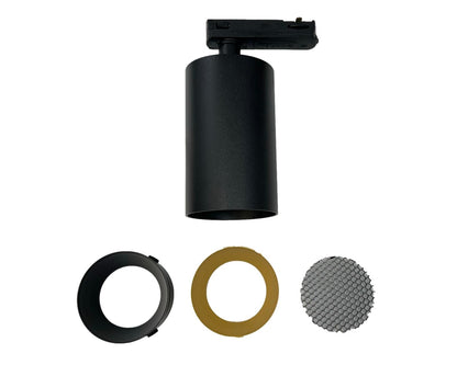 set 3m | voeding einde - HELIOS GU10 1-fase zwart