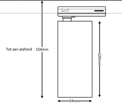 set 2m | voeding midden - NOIR GU10 1-fase zwart