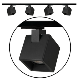 set 2m | voeding einde - KUBY GU10 1-fase zwart