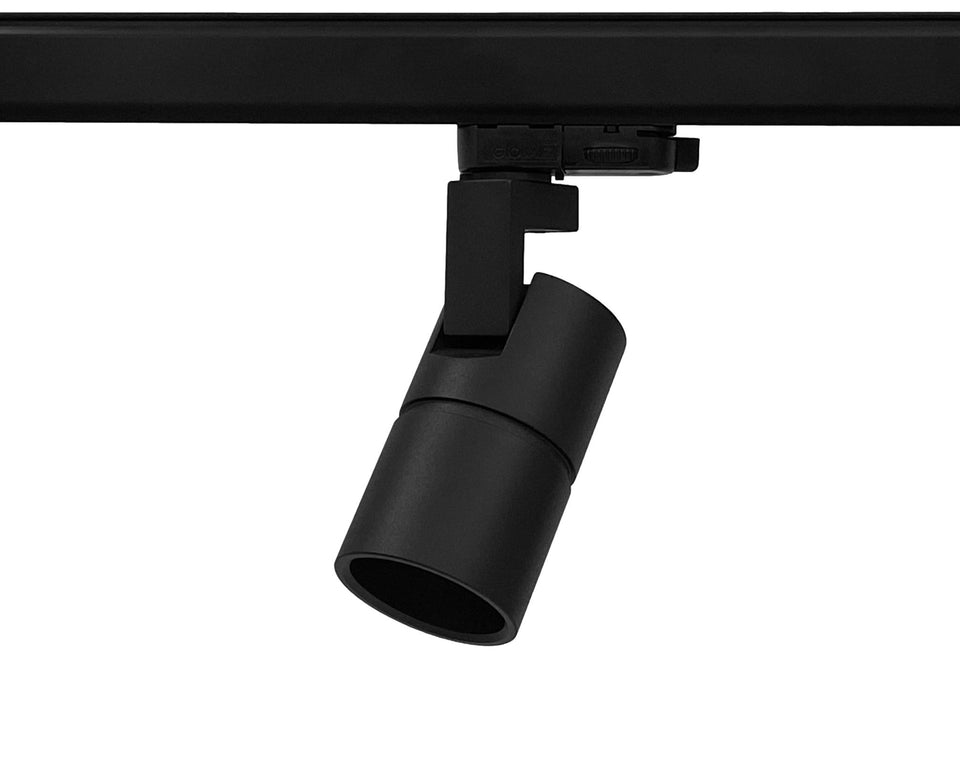 TUBY 3-fase railspot zwart met GU10 fitting – industrieel design
