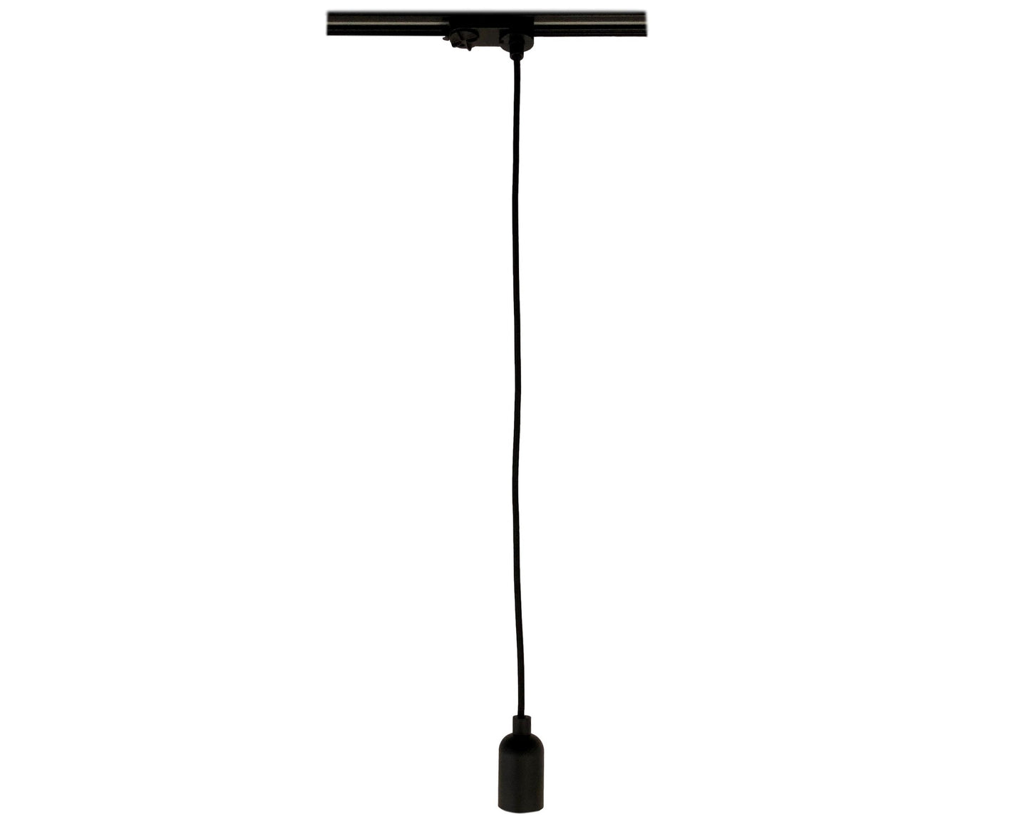 Hanglamp E27 Fitting 3Fase zwart