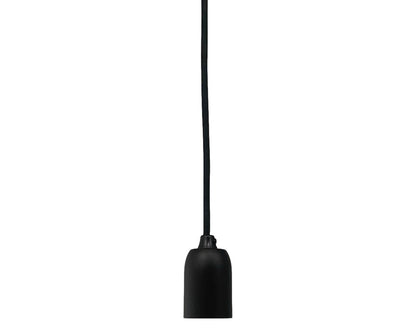 Hanglamp E27 Fitting 3Fase zwart