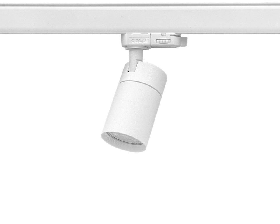 COMPACT GU10 railspot wit voor 3-fase rail