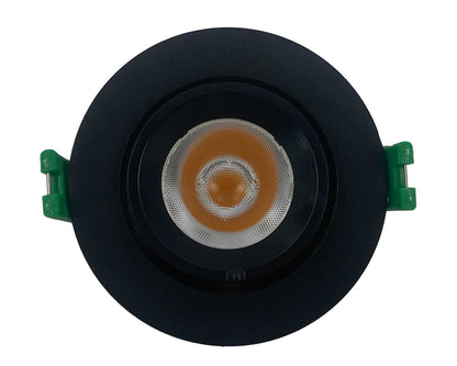 LED downlighter 9W banaanspot - zwart