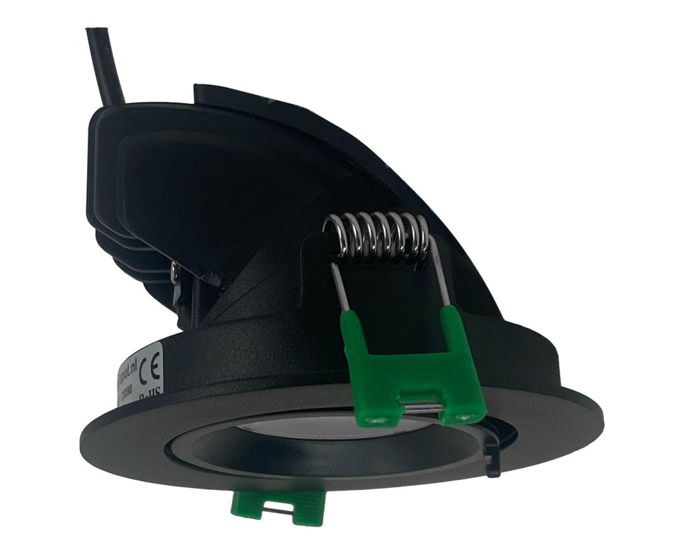 LED downlighter - 9W banaanspot zwart
