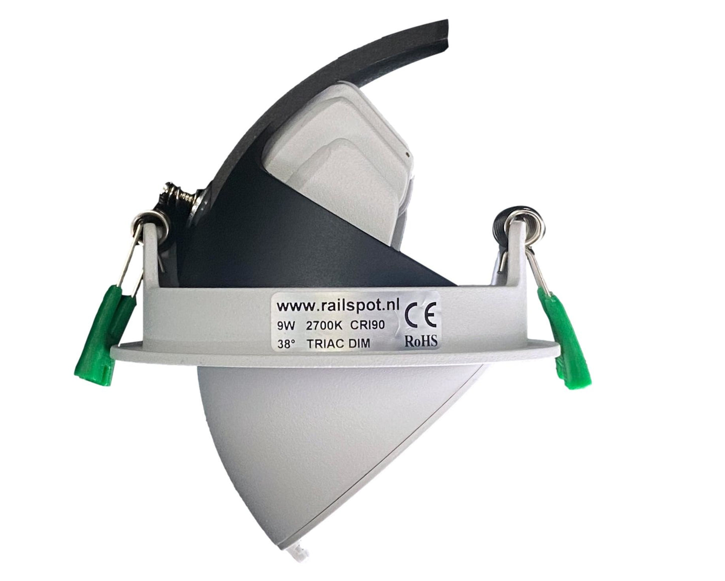 LED downlighter 9W banaanspot - wit