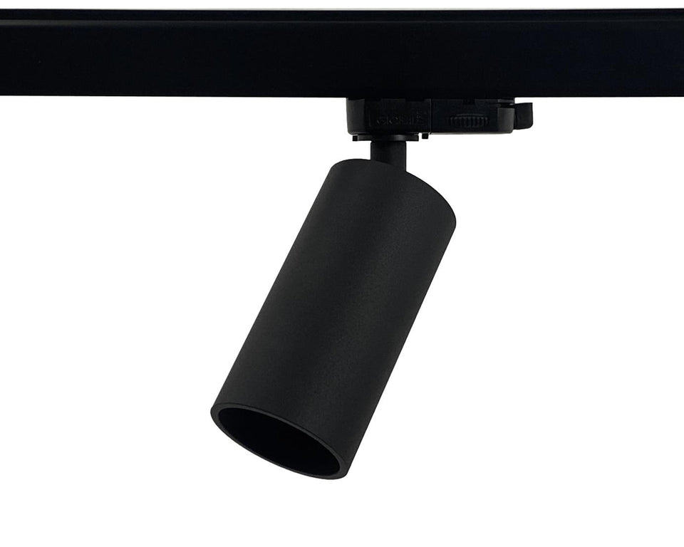 LUXON GU10 railspot zwart voor 3-fase rail