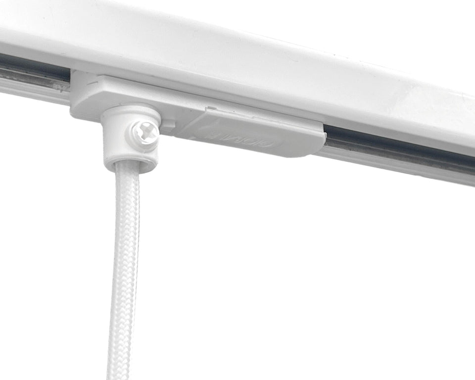minimalistische hanglamp adapter voor witte 1-fase railverlichting
